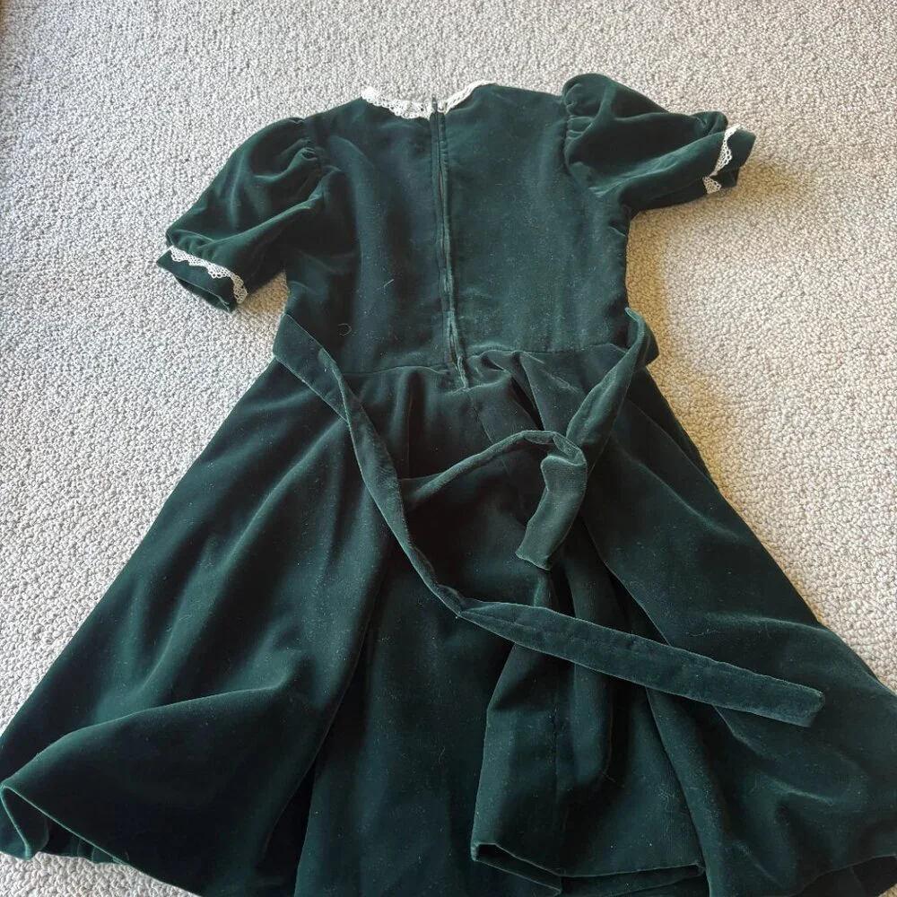 Vintage Pleasant Co Molly Dress Like Your Doll Velvet Girls 12 HTF
